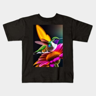 Storm Hummingbird Flying Animal Kids T-Shirt